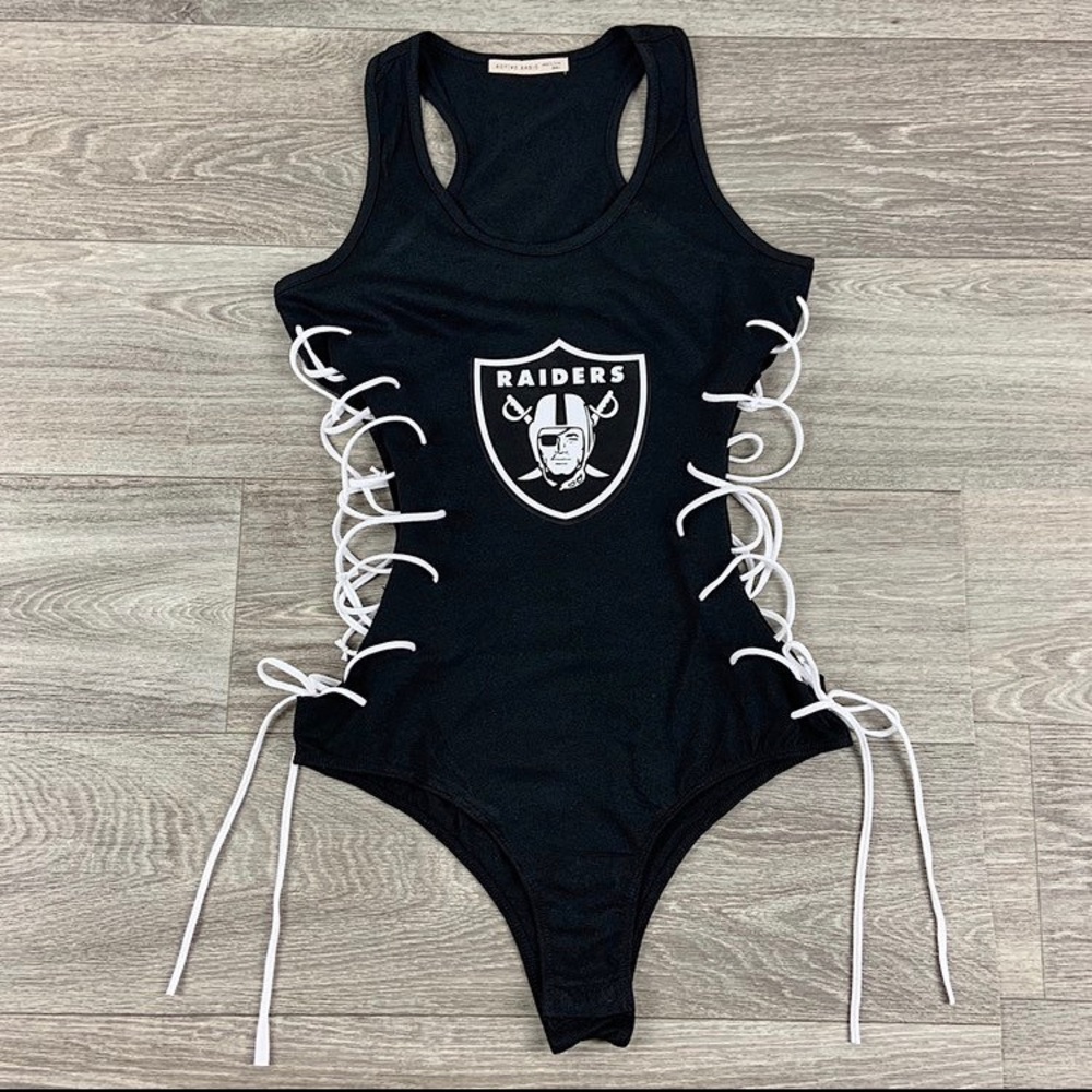 Las Vegas Raiders Bodysuit Onepiece Gameday Outfit